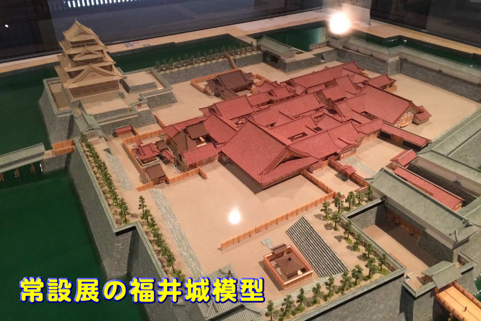 常設展示の福井城模型